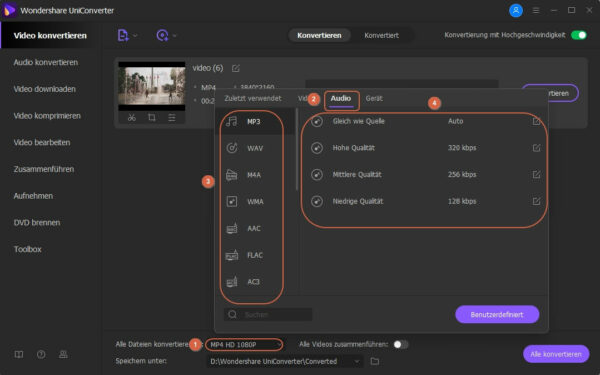 MP4 to MP3 konvertieren