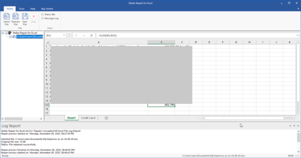 erweiterte Vorschau der Excel-Datei