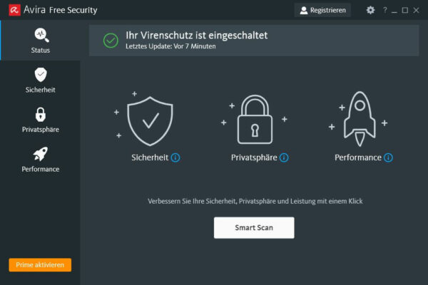 Avira Free Antivirus für Windows