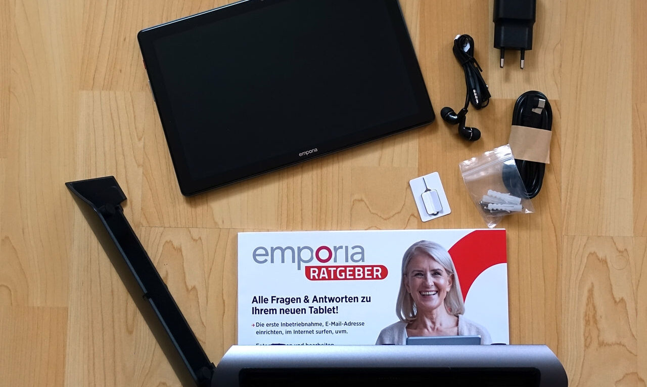 Lieferumfang und beim Emporia Tablet