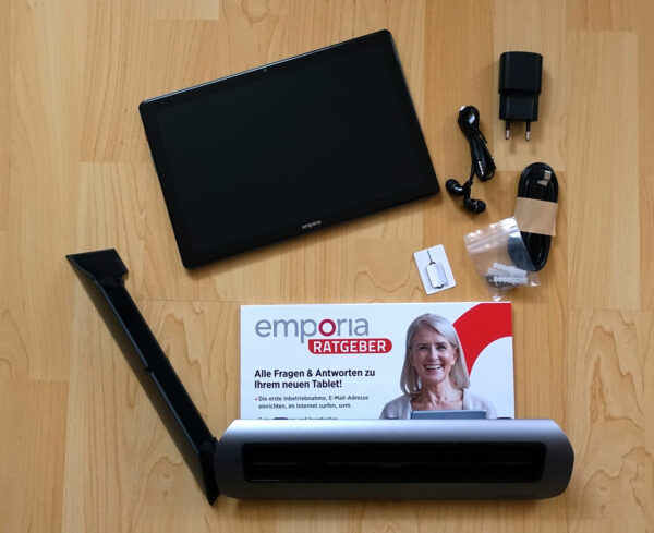 Lieferumfang und beim Emporia Tablet