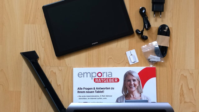 Lieferumfang und beim Emporia Tablet