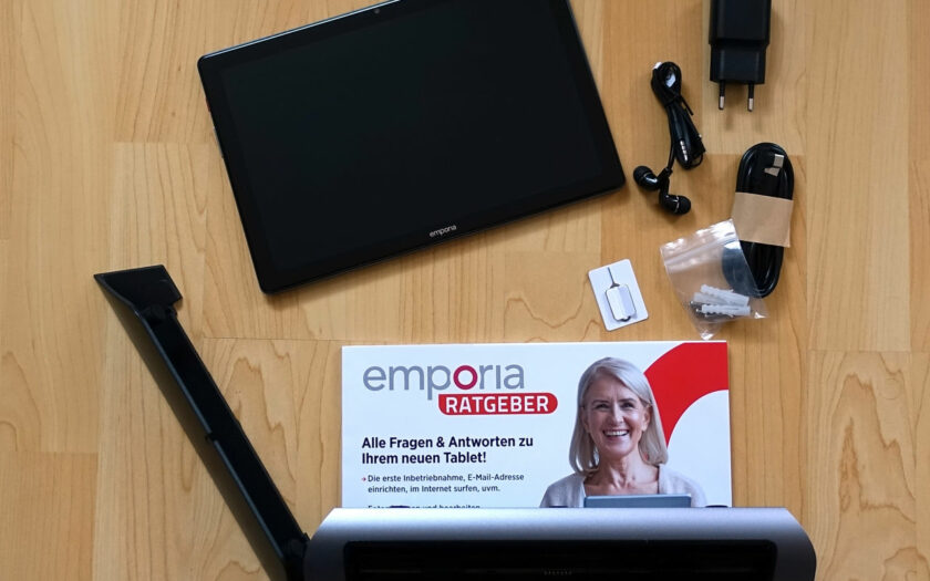 Lieferumfang und beim Emporia Tablet