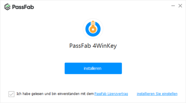 PassFab 4WinKey installieren