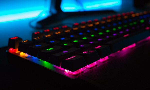 beleuchtete Gaming-Tastatur