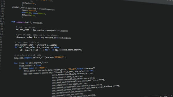 Code vom Programmiersprachen wie Python