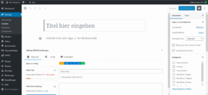 Beitrag mit dem Gutenberg Editor erstellen