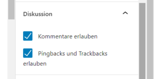 WordPress Kommentare deaktivieren pro Beitrag individuell