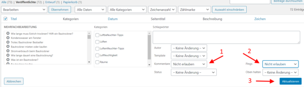 kommentare deaktivieren manuell 03 Pingbacks und WordPress Kommentare deaktivieren