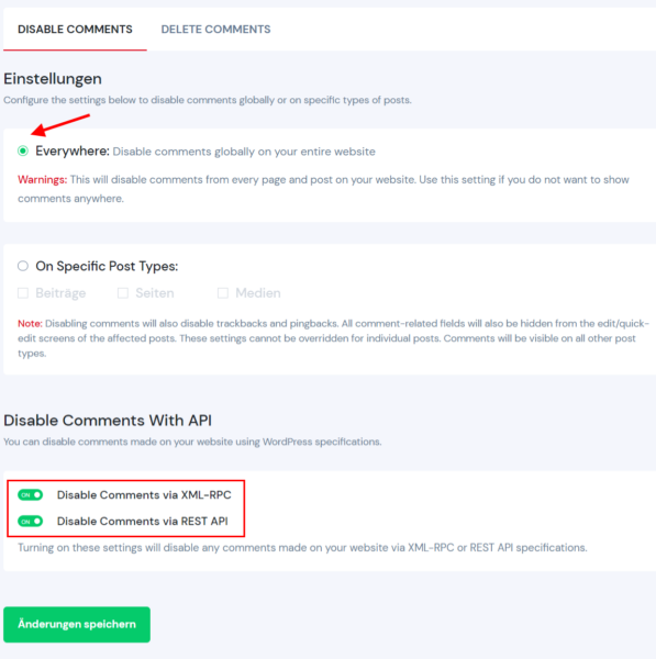 kommentare deaktivieren plugin 02 WordPress Kommentare deaktivieren mit Plugin