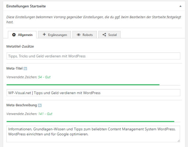 the seo framework 02 The SEO Framework Allgemeine Einstellungen zur Suchmaschinenoptimierung