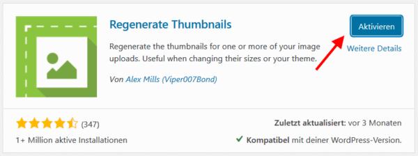 installiertes Plugin aktivieren