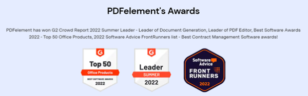 wondershare pdfelement 1 Wondershare PDFelement Awards