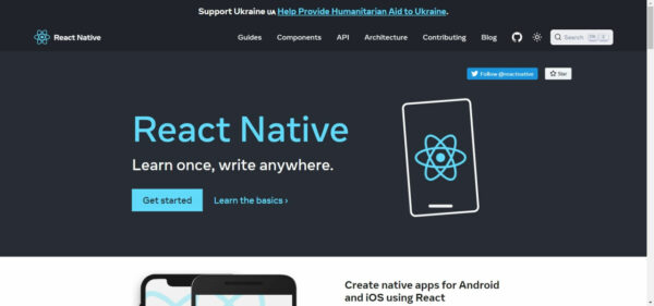 reactnative screenshot webseite React Native Webseite Screenshot