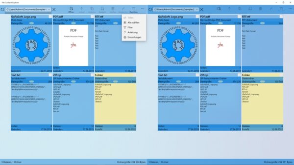 UWP-App File Content Explorer File Content Explorer Screenshot