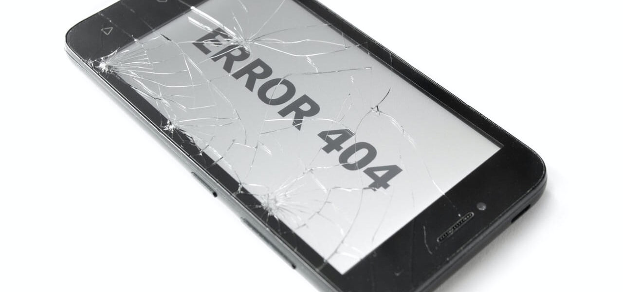 Smartphone mit Displayriss