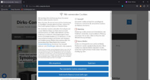 Cookie-Pop-Ups im Internet