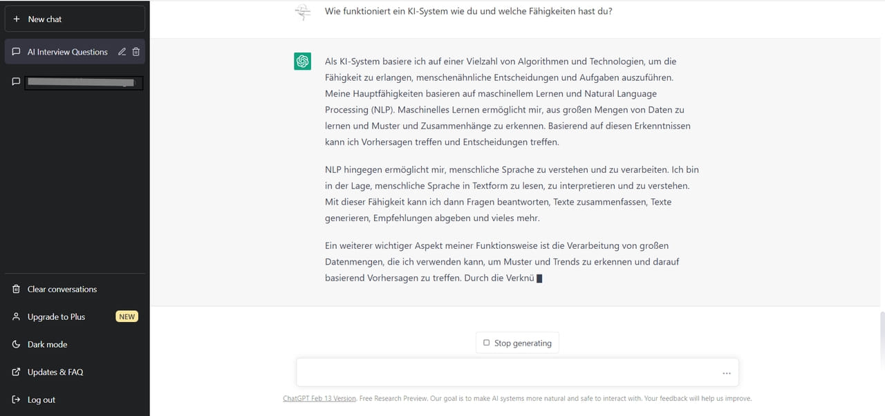 Interview mit ChatGPT