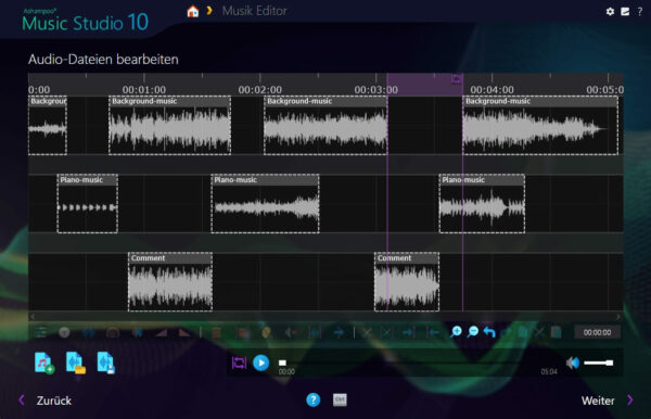 Ashampoo Music Studio 10 Musik bearbeiten Ashampoo Music Studio 10 Musik bearbeiten