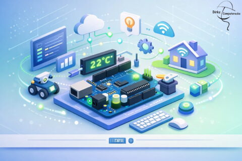 Arduino Board mit Sensoren und Technikmodulen für Einsteigerprojekt