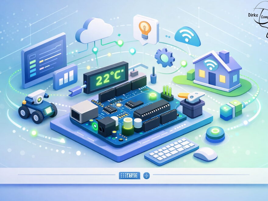 Arduino Board mit Sensoren und Technikmodulen für Einsteigerprojekt