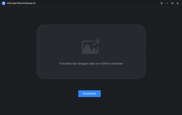 AVCLabs Photo Enhancer AI Oberfläche AVCLabs Photo Enhancer AI Oberfläche