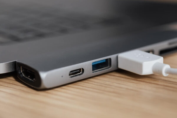 USB-Anschluss am Laptop