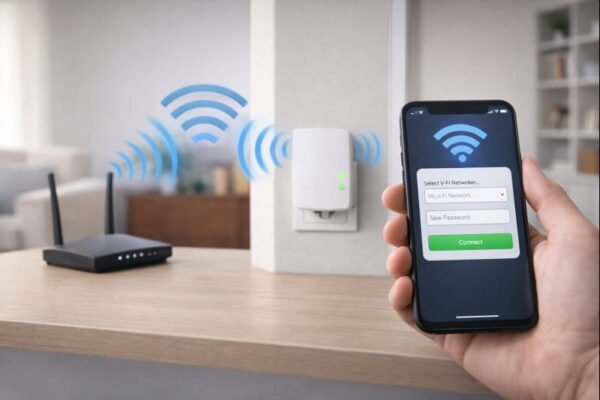 Einrichtung eines WLAN-Repeaters mit Smartphone und Router