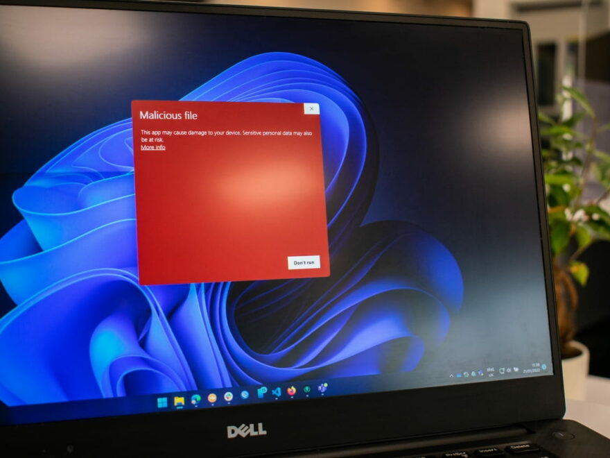 Malware-Warnung auf Dell-Notebook
