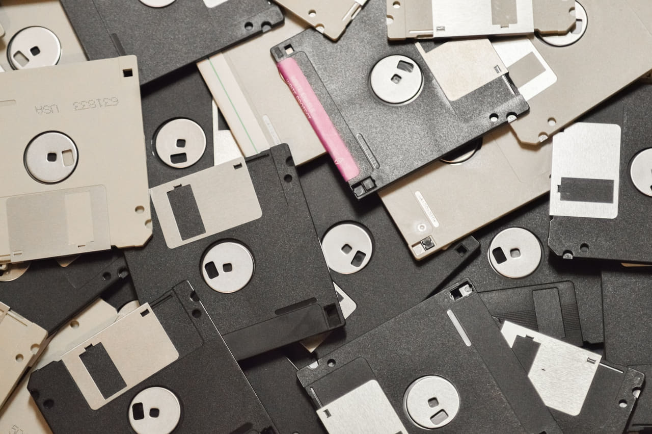 Disketten oder Floppy Discs zur Datenspeicherung