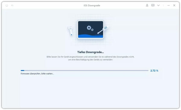Downgrade starten