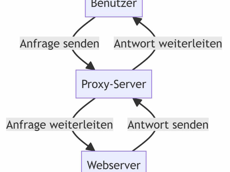Proxy-Server Darstellung der Funktion