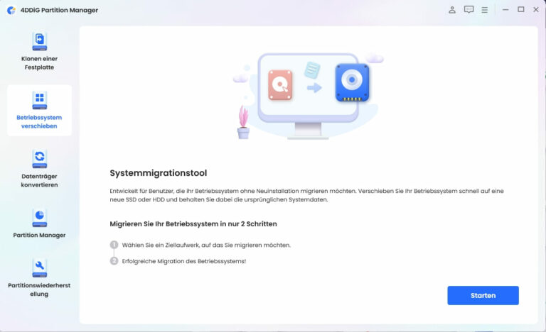 4DDiG Partition Manager herunterladen und starten