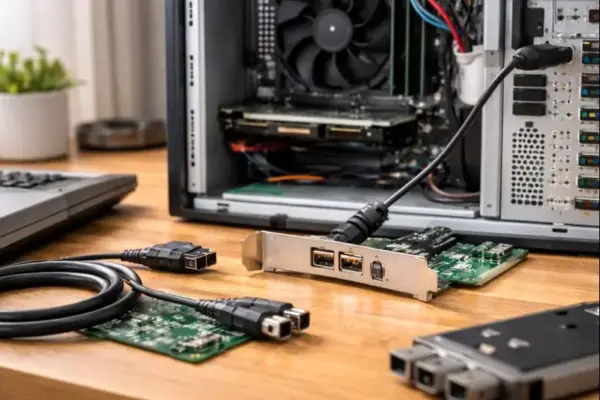 PCIe-FireWire-Karte als Nachrüstlösung im Desktop-PC