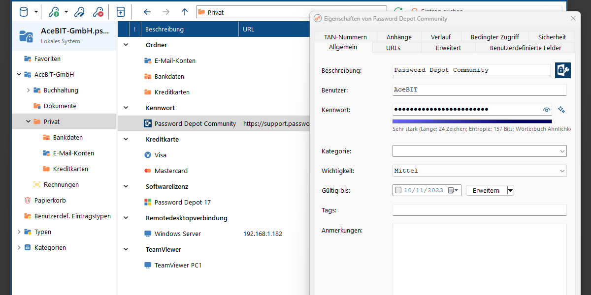 Password Depot von AceBIT
