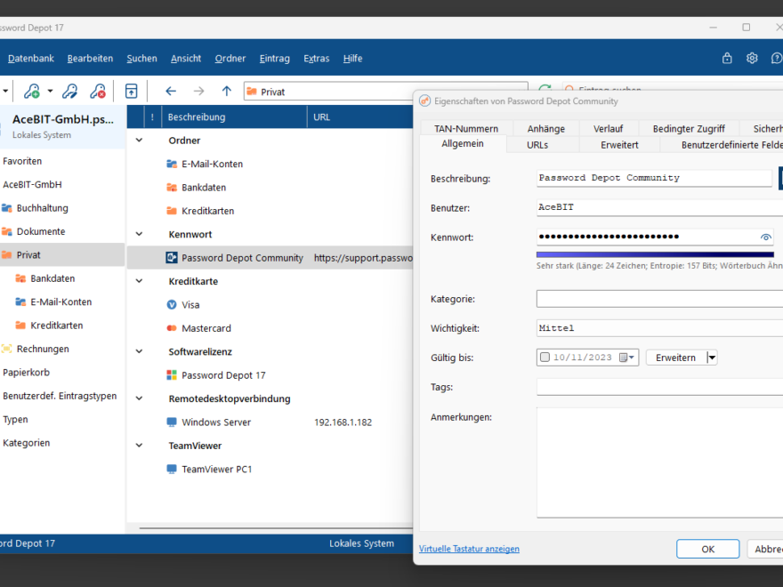 Password Depot von AceBIT