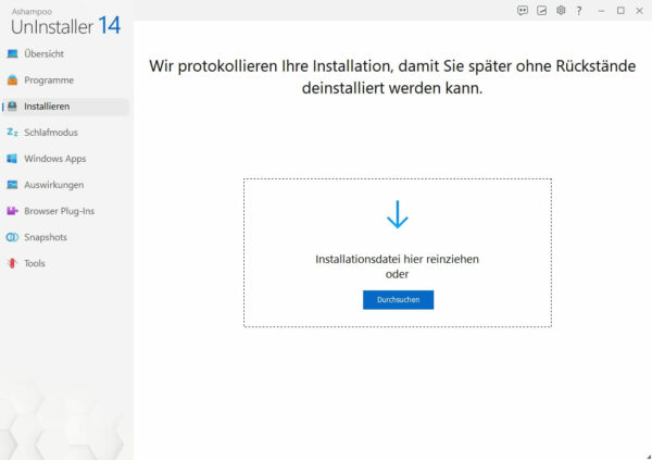 Software-Installation überwachen