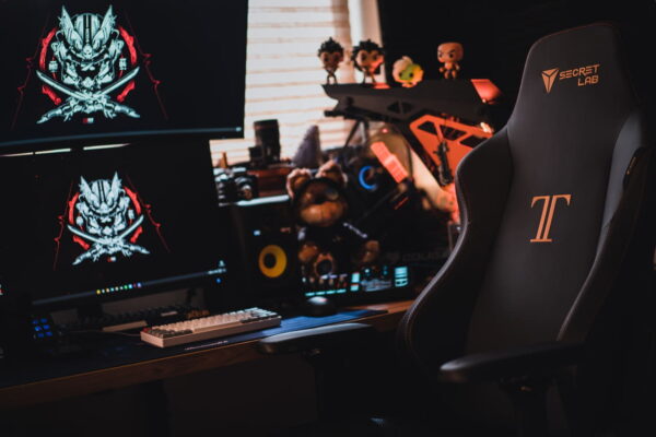 schwarzer Gaming-Stuhl