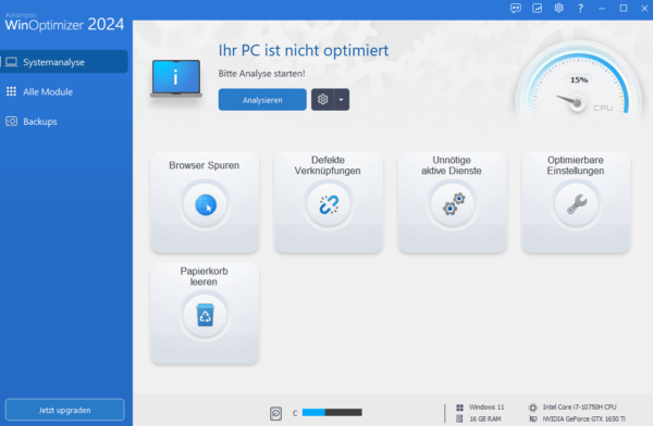 Ashampoo WinOptimizer 2024 Screenshot 1