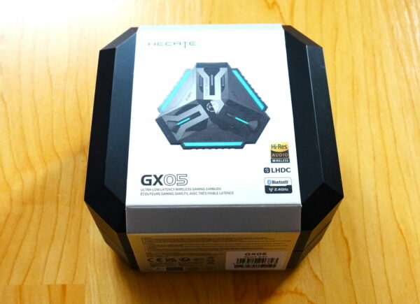 schicke Verpackung der Hecate GX05 True-Wireless-Ohrhörer