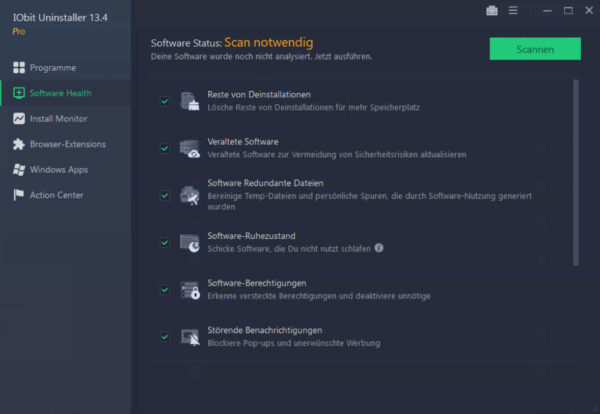 Software Health: Reste finden und System säubern