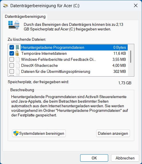 Festplatte voll – Datenträgerbereinigung in Windows nutzen Festplatte voll: Datenträgerbereinigung unter Windows nutzen