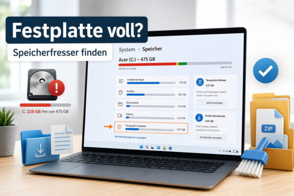festplatte voll speicherfresser Festplatte voll: Speicherfresser unter Windows finden