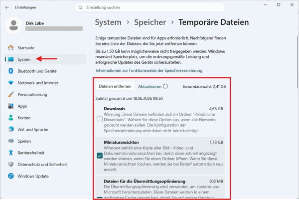 Festplatte voll – temporäre Dateien in Windows 11 löschen Festplatte voll: Temporäre Dateien unter Windows 11 löschen