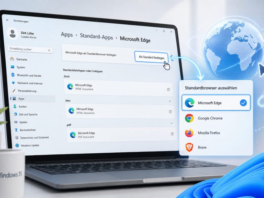 Standard-Browser festlegen in Windows 11 über die Standard-Apps