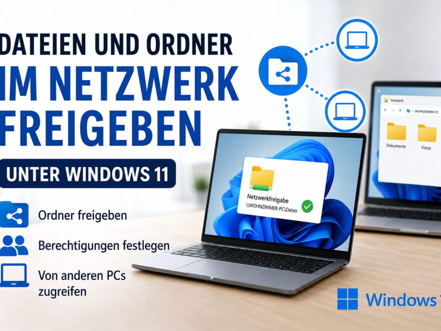 Dateien und Ordner im Netzwerk unter Windows 11 freigeben