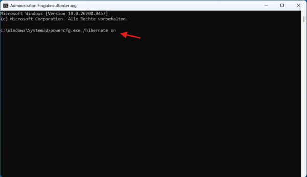 Windows Ruhezustand mit powercfg aktivieren Ruhezustand in Windows per Eingabeaufforderung aktivieren