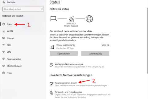 ip adresse einstellen windows 01 IP-Adresse einstellen bei Windows Schritt 1