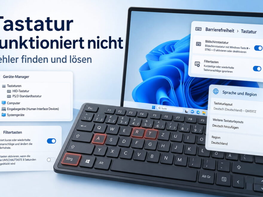 Tastatur funktioniert nicht – Fehler unter Windows finden und lösen