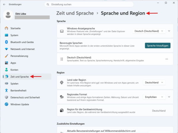 Tastaturlayout in Windows 11 überprüfen Sprache und Tastaturlayout in Windows 11 überprüfen